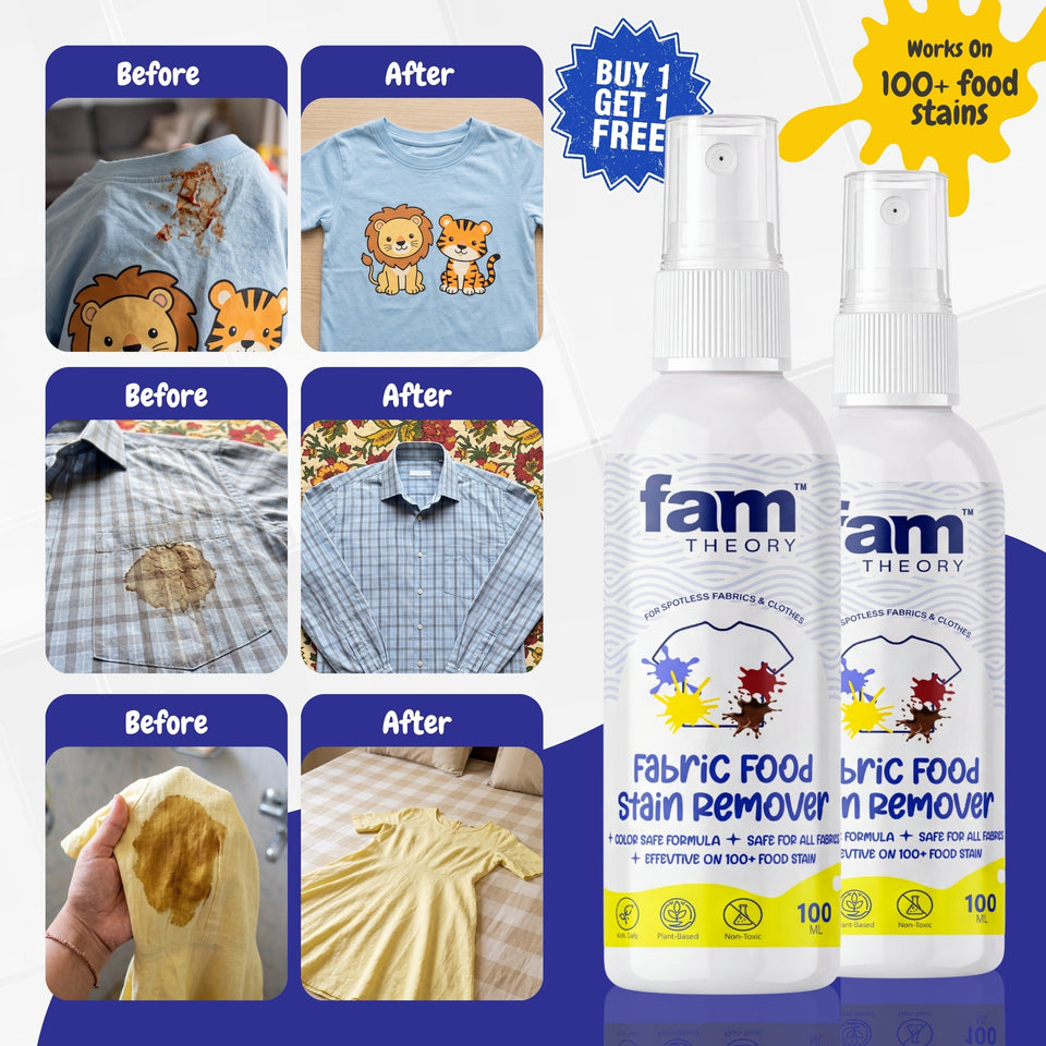 Famtheory Instant Fabric Food Stain Remover 100ML - BYE BYE TOUGH FOOD STAINS ✨
