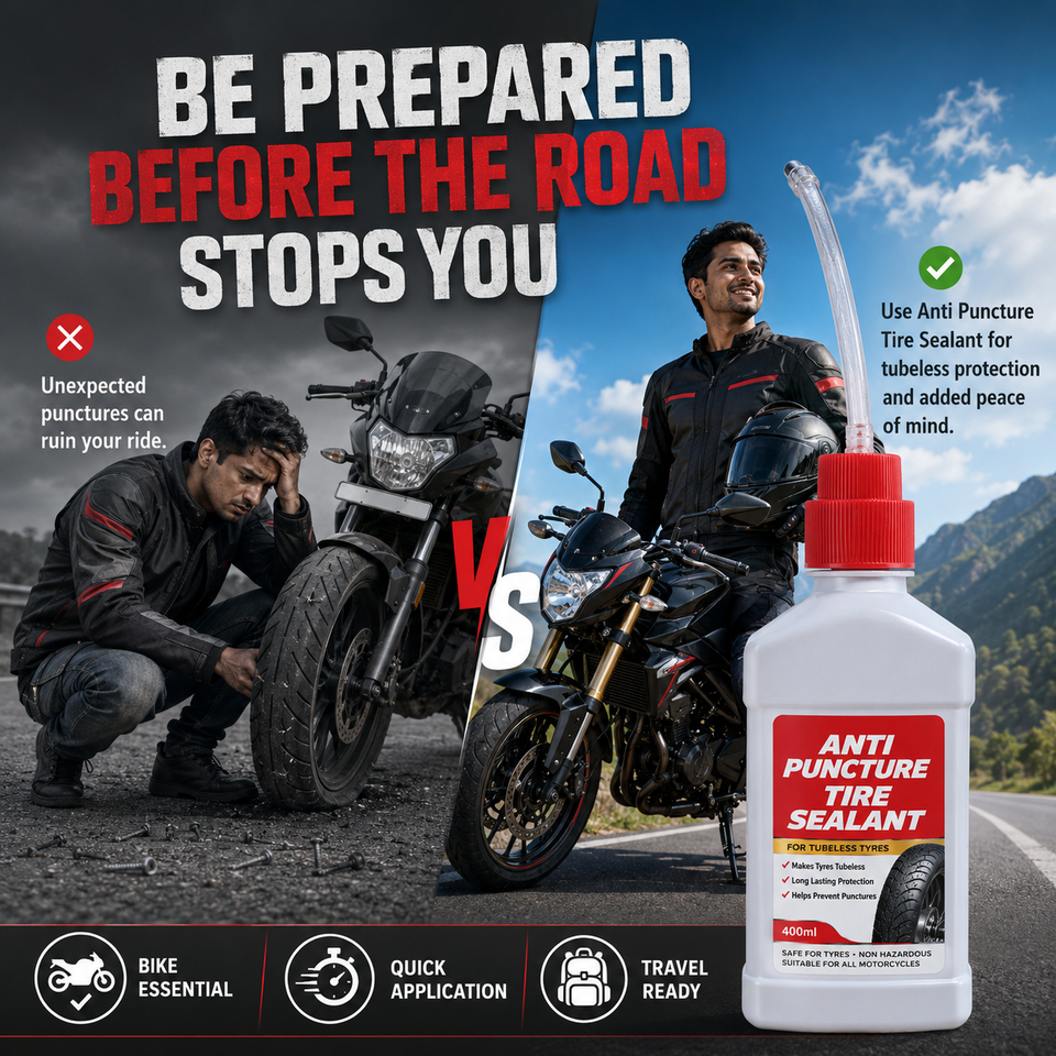 Anti Puncture Tyres Sealant - Make Your Tyres Tubeless🔥